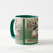 Ostergruß mit Vintage-Liebe Tasse (Vorderseite Links)