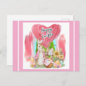 Ostergruß Postkarte (Vorne/Hinten)