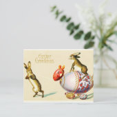 Ostergruß Vintag Postkarte (Stehend Vorderseite)