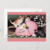 Ostergruß Vintage Kunst Postkarte (Vorne/Hinten)