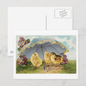 Ostergruß Vintage Kunst Postkarte (Vorne/Hinten)