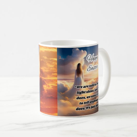 Ostergruß vom Himmel Kaffeetasse (VorderseiteRechts)