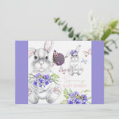 Ostergruß von unserer Familie auf Ihre Karte (Stehend Vorderseite)