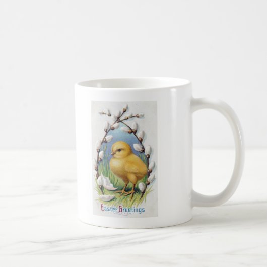 Ostergruß Yellow Chick Kaffeetasse (Rechts)