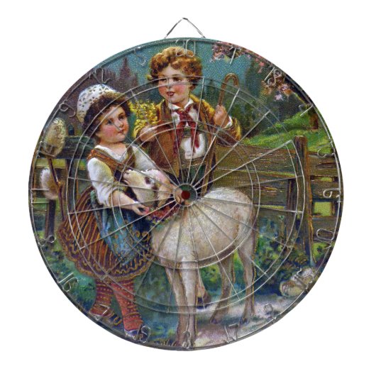 Ostergrüße 1908 dartscheibe (vorne)