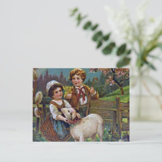 Ostergrüße 1908 feiertagspostkarte (Stehend Vorderseite)