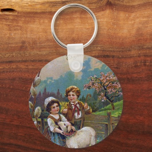 Ostergrüße 1908 schlüsselanhänger (Vorderseite)