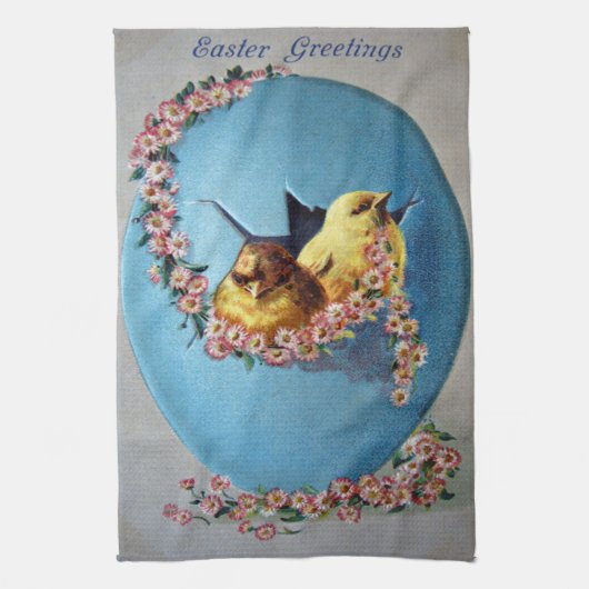 Ostergrüße 1909 handtuch (Vertikal)