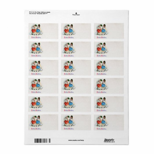 Ostergrüße Adressaufkleber (Vorne)