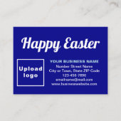 Ostergrüße auf Blue Enclosure Card Begleitkarte (Vorderseite)