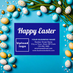 Ostergrüße auf Blue Enclosure Card Begleitkarte