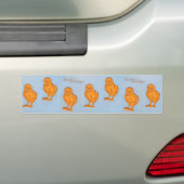 Ostergrüsse Chicks Blue Autoaufkleber (Auf Auto)