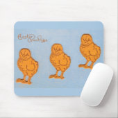 Ostergrüsse Chicks Blue Mousepad (Mit Mouse)