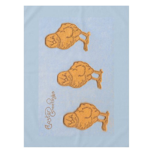 Ostergrüsse Chicks Blue Tischdecke (Vorderseite)