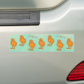 Ostergrüße Chicks Grün Autoaufkleber (Auf Auto)