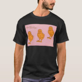 Ostergrüße Chicks Pink T-Shirt (Vorderseite)