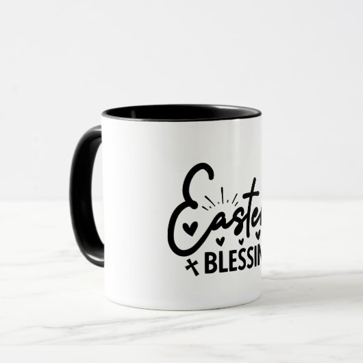Ostergrüße Christlich Tasse (Vorderseite Links)