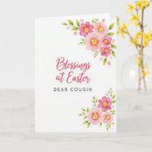Ostergrüße Cousin Karte (Gelbe Blume)