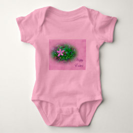 Ostergrüße Deptford Pink Wildblume Baby Strampler