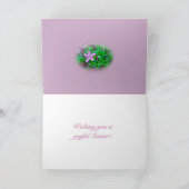 Ostergrüße Deptford Pink Wildblume Feiertagskarte (Innenseite)