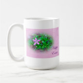Ostergrüße Deptford Pink Wildblume Kaffeetasse (Links)