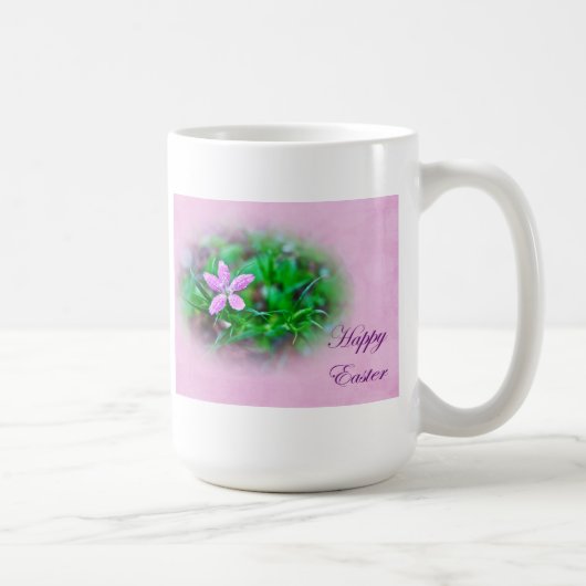 Ostergrüße Deptford Pink Wildblume Kaffeetasse (Rechts)