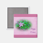 Ostergrüße Deptford Pink Wildblume Magnet (Vorderseite/Rückseite)