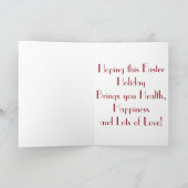Ostergrüße Feiertagskarte (Innenseite)