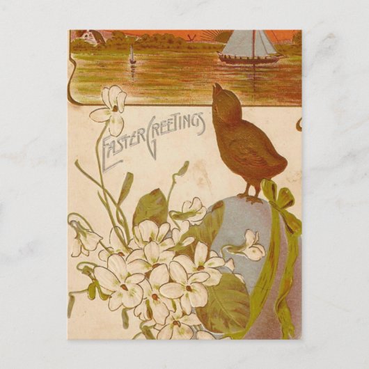 Ostergrüße Feiertagspostkarte (Vorderseite)