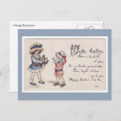 Ostergrüße Feiertagspostkarte (Vorne/Hinten)