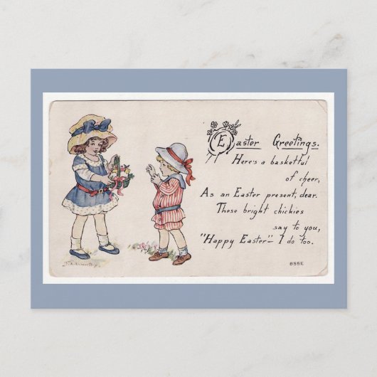 Ostergrüße Feiertagspostkarte (Vorderseite)