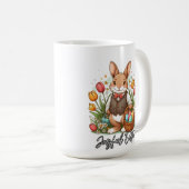 Ostergrüße - Fröhlicher Osterkaffee-Becher Kaffeetasse (VorderseiteRechts)