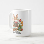 Ostergrüße - Fröhlicher Osterkaffee-Becher Kaffeetasse (Vorderseite Links)