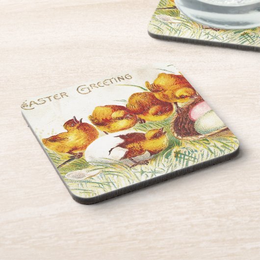 Ostergrüße Getränkeuntersetzer (Linke Seite)