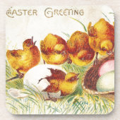 Ostergrüße Getränkeuntersetzer (Vorderseite)