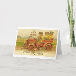Ostergrüße im Vintage-Militärstil! Vintage-Karte Feiertagskarte