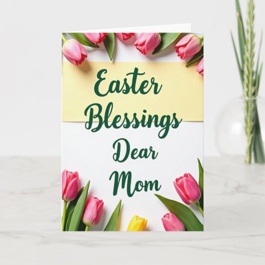 Ostergrüße Mama Frühling Karte (Vorderseite)