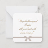 Ostergrüße Mitteilungskarte (Rückseite)