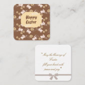 Ostergrüße Mitteilungskarte (Vorne/Hinten)