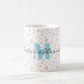 Ostergrüße-Monogramm 11oz Classic-Kaffeetasse Kaffeetasse (Mittel)