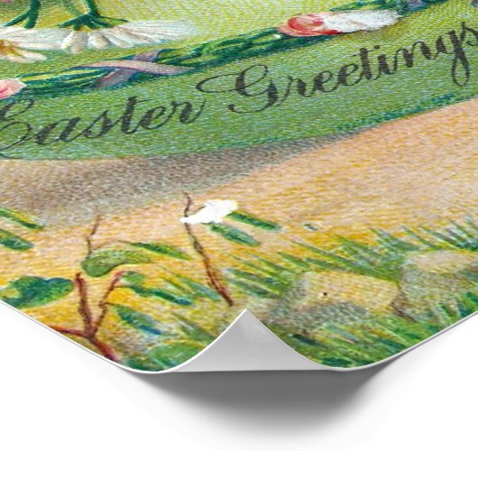 Ostergrüße Poster (Ecke)