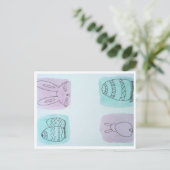 Ostergrüße  postkarte (Stehend Vorderseite)