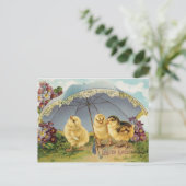 Ostergrüße Postkarte (Stehend Vorderseite)