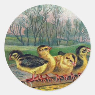 Ostergrüße Runder Aufkleber
