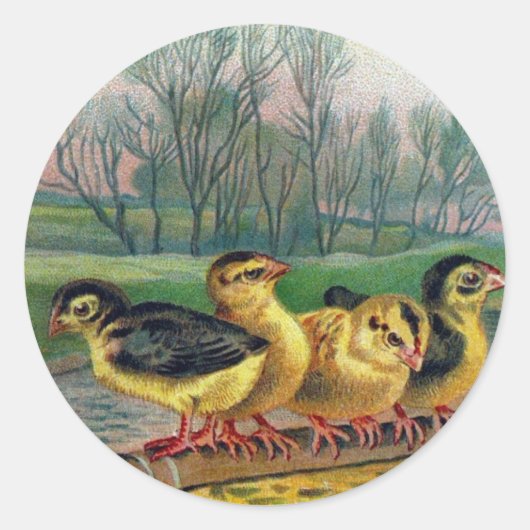 Ostergrüße Runder Aufkleber (Vorderseite)