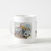 Ostergrüße Vintage Kaffeetasse (Vorderseite Links)