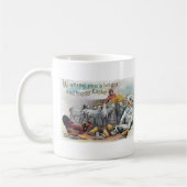 Ostergrüße Vintage Kaffeetasse (Links)