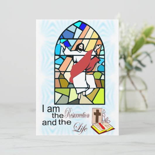 Ostergrüßen Einladung (Stehend Vorderseite)