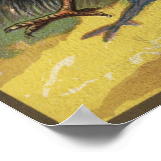 OstergrüßePrinz auf einem Kick Poster (Ecke)