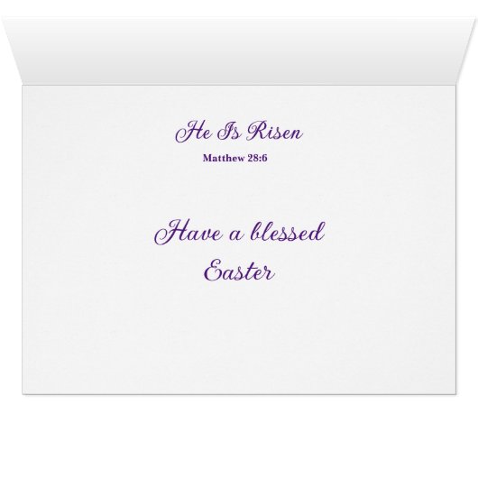 Ostergrußkarte (Innenansicht Horizontal (Unten))